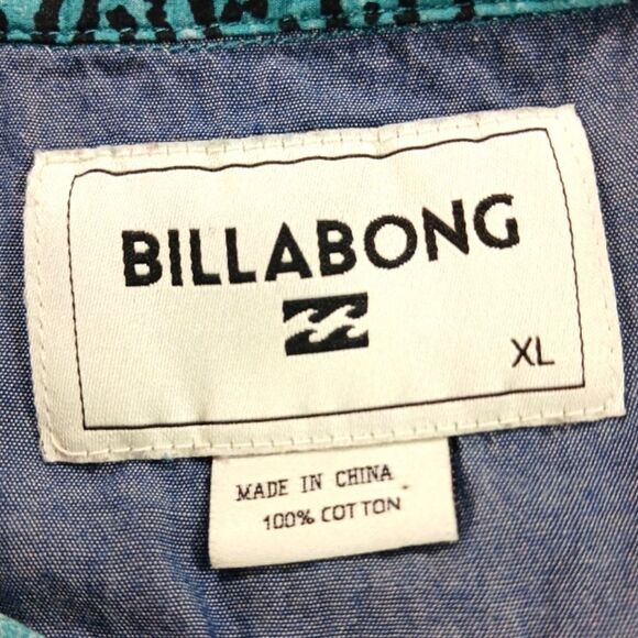 Billabong Casual Button Down Shirt. 100% Lightweight Cotton. Mens XL. Fits small - Picture 3 of 12